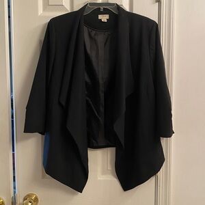 Black blazer with lapel